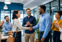 Skilled professional researching how to work abroad without a degree